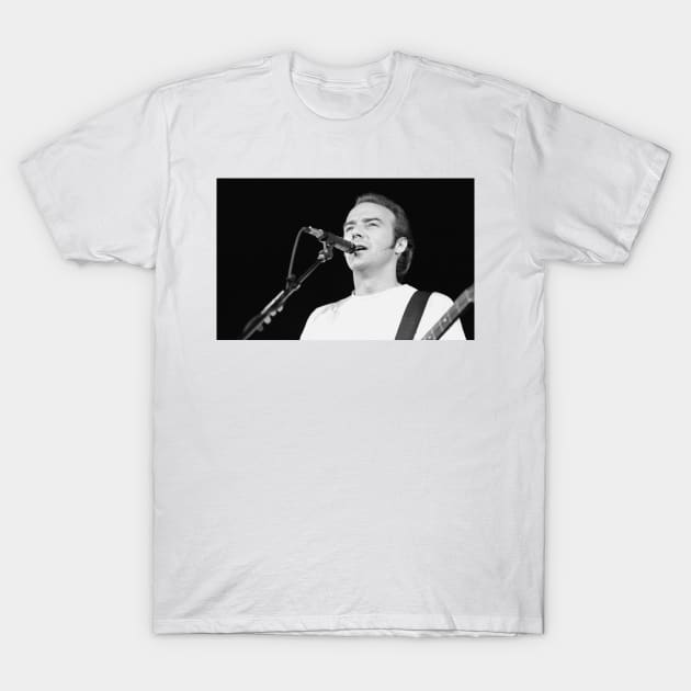 Midge Ure BW Photograph T-Shirt by Concert Photos